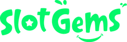 Slotgems logo in green letters